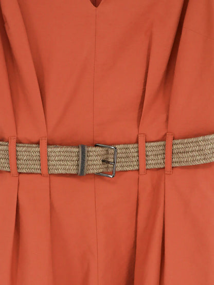 Brunello Cucinelli Mini Dress With Belt