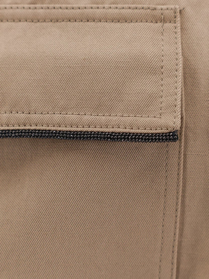 BRUNELLO CUCINELLI - Linen and cotton blend shirt