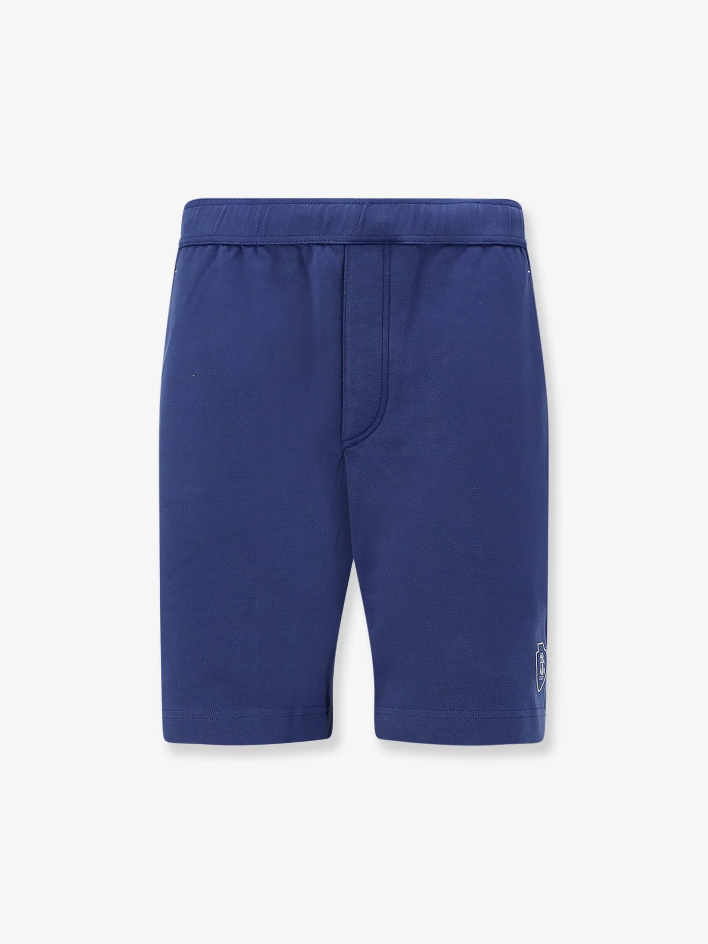 BRUNELLO CUCINELLI - Cotton Bermuda shorts with contrasting logo