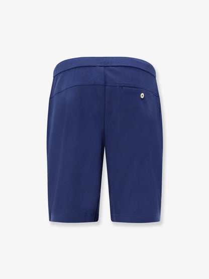 BRUNELLO CUCINELLI - Cotton Bermuda shorts with contrasting logo
