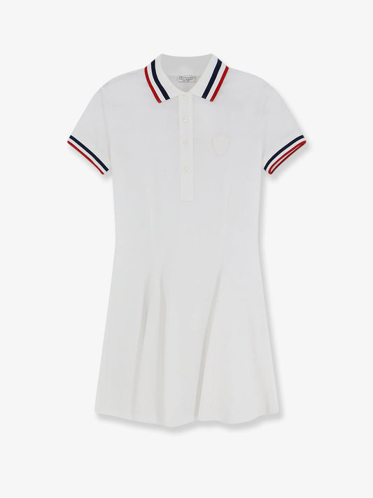 Brunello Cucinelli Stretch Cotton Piquet Mini Dress