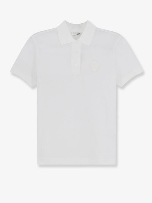 Brunello Cucinelli Cotton blend polo shirt - White