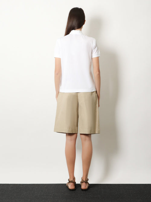 Brunello Cucinelli Cotton blend polo shirt - White