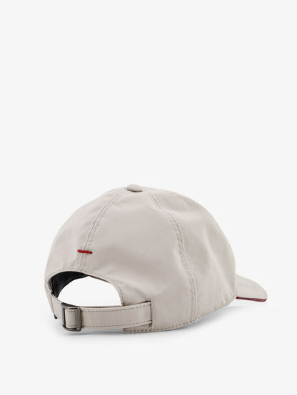 Brunello Cucinelli Baseball Hat with Logo - Brown Freddo Rosso