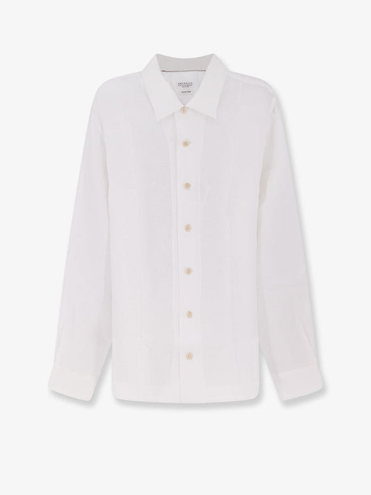 Brunello Cucinelli Easy Fit Linen Shirt