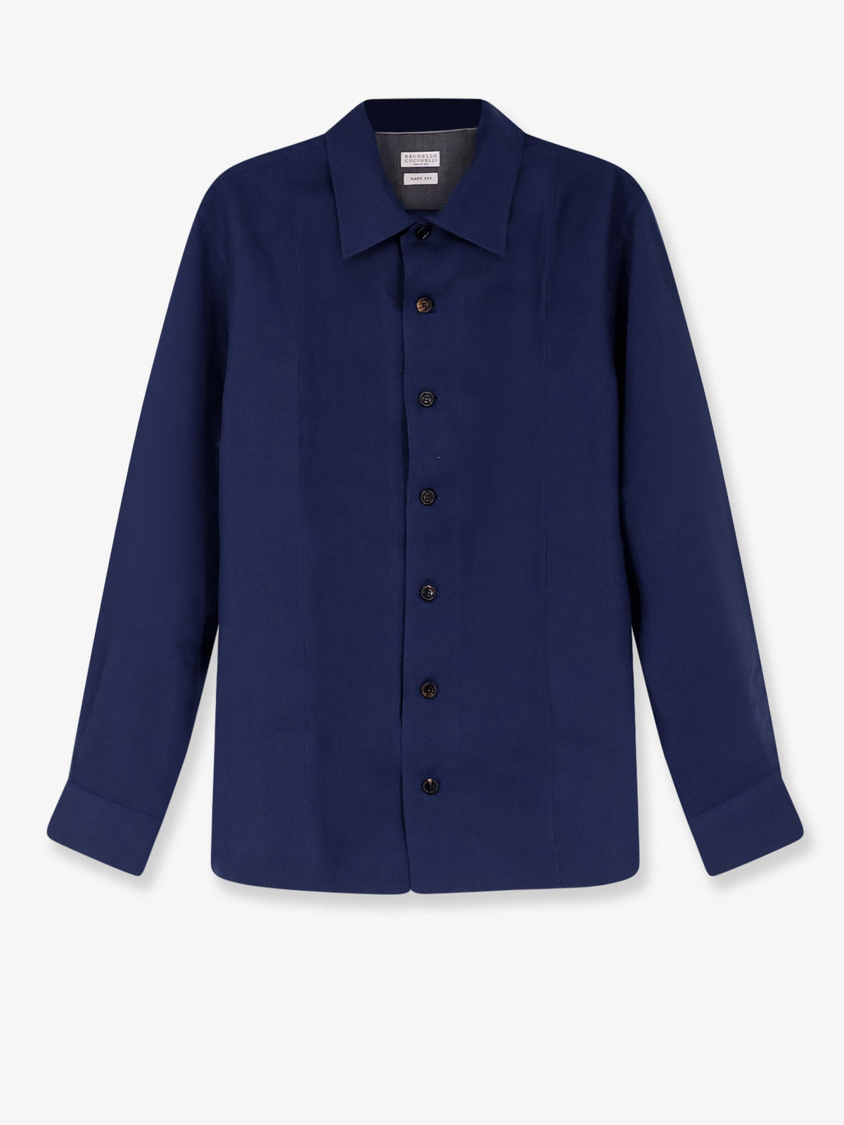 Brunello Cucinelli Easy fit linen shirt - Navy