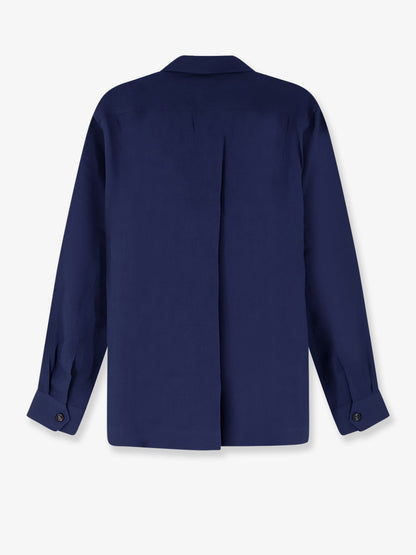 Brunello Cucinelli Easy fit linen shirt - Navy