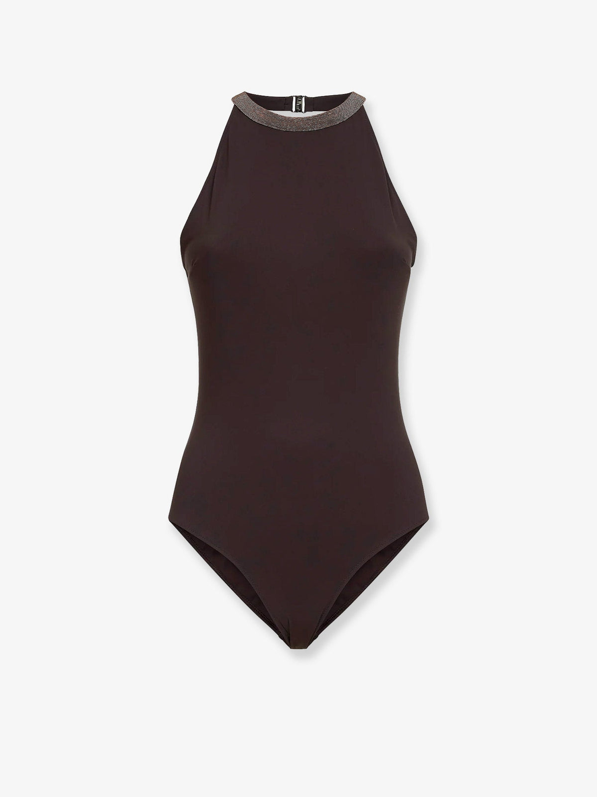 Brunello Cucinelli Stretch one piece swimsuit - White