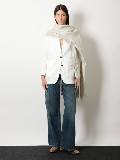 Brunello Cucinelli Cotton blazer - White