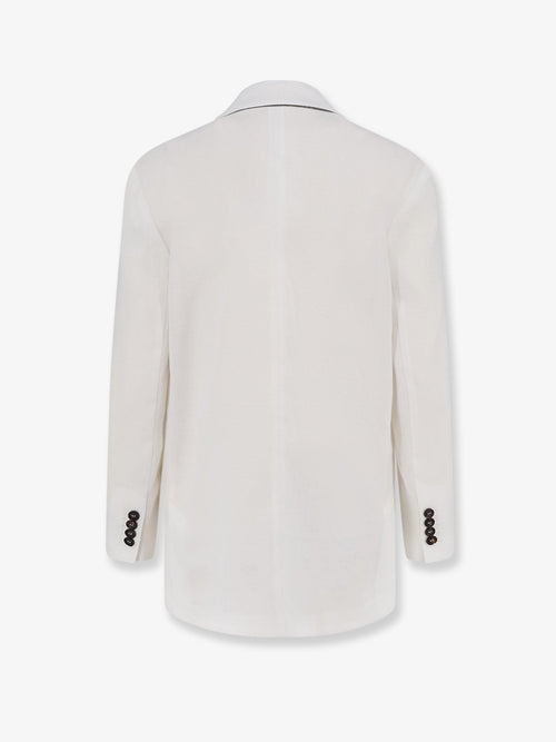 Brunello Cucinelli Cotton blazer - White