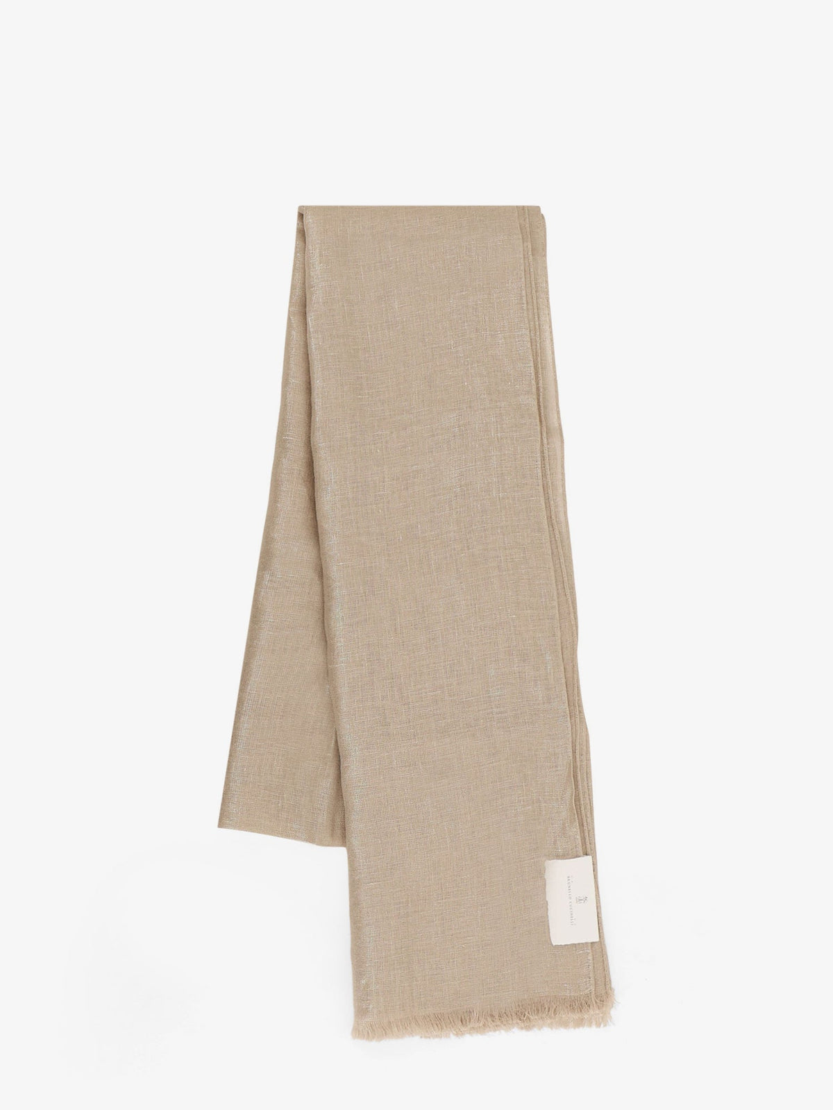 Brunello Cucinelli Linen lurex scarf - Vanille