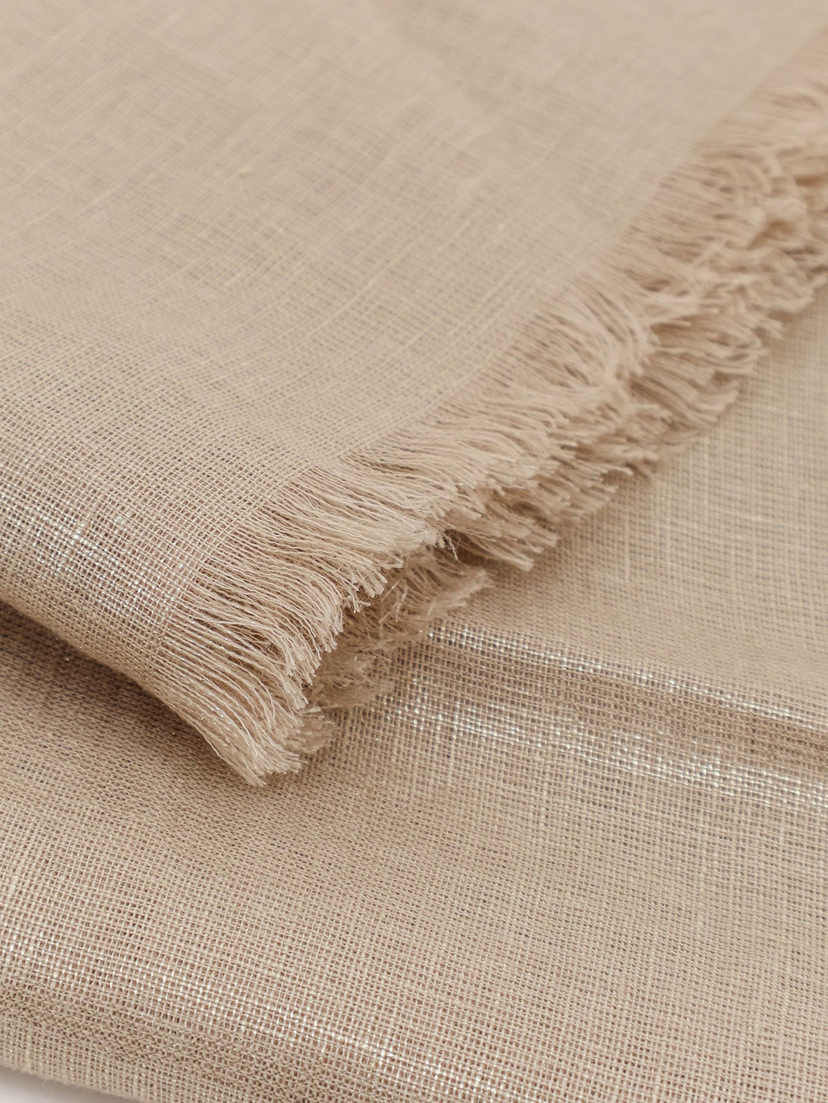 Brunello Cucinelli Linen lurex scarf - Vanille