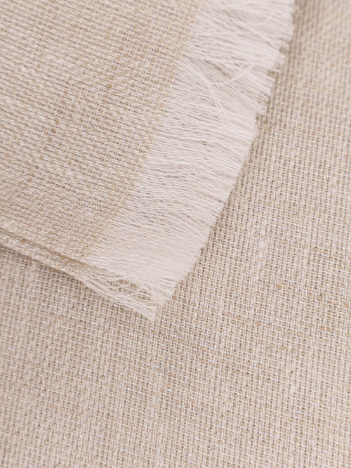 Brunello Cucinelli Sparkling linen scarf - Beige Panama