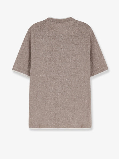 Brunello Cucinelli Linen And Cotton T Shirt