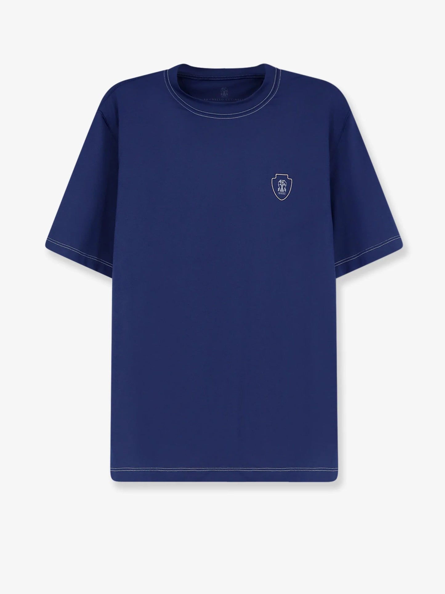 BRUNELLO CUCINELLI - Technical nylon T-shirt with front logo