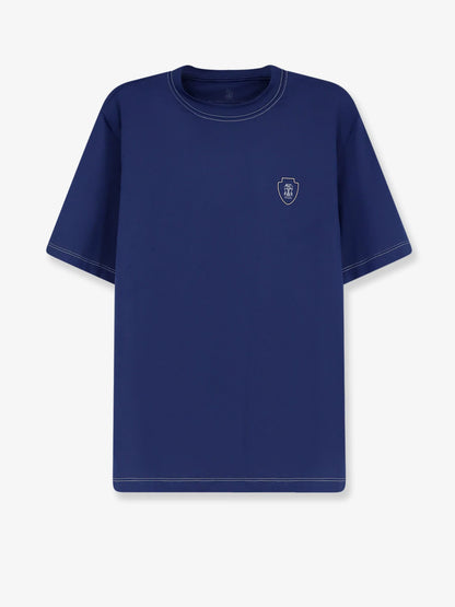 BRUNELLO CUCINELLI - Technical nylon T-shirt with front logo