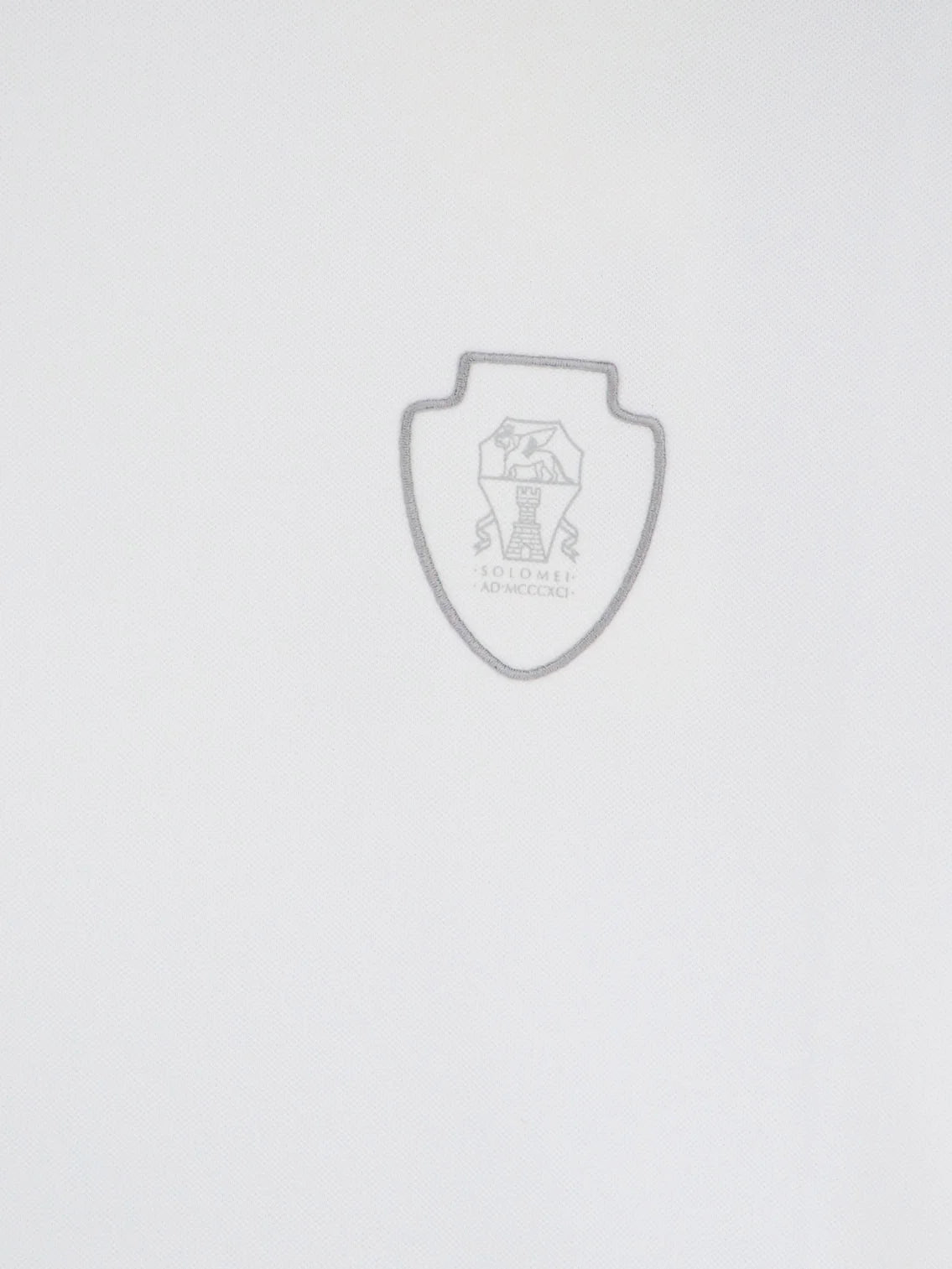 BRUNELLO CUCINELLI - Technical fabric T-shirt with front logo patch