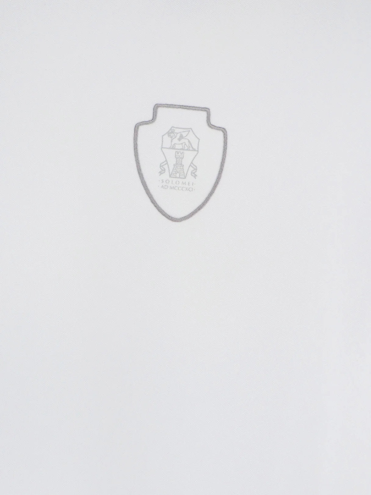 Brunello Cucinelli Technical Fabric Polo Shirt With Embroidered Logo On The Front