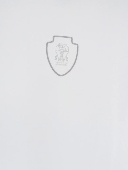 Brunello Cucinelli Technical Fabric Polo Shirt With Embroidered Logo On The Front