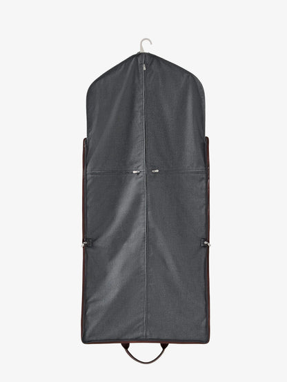 Brunello Cucinelli Technical Fabric And Leather Garment Bag
