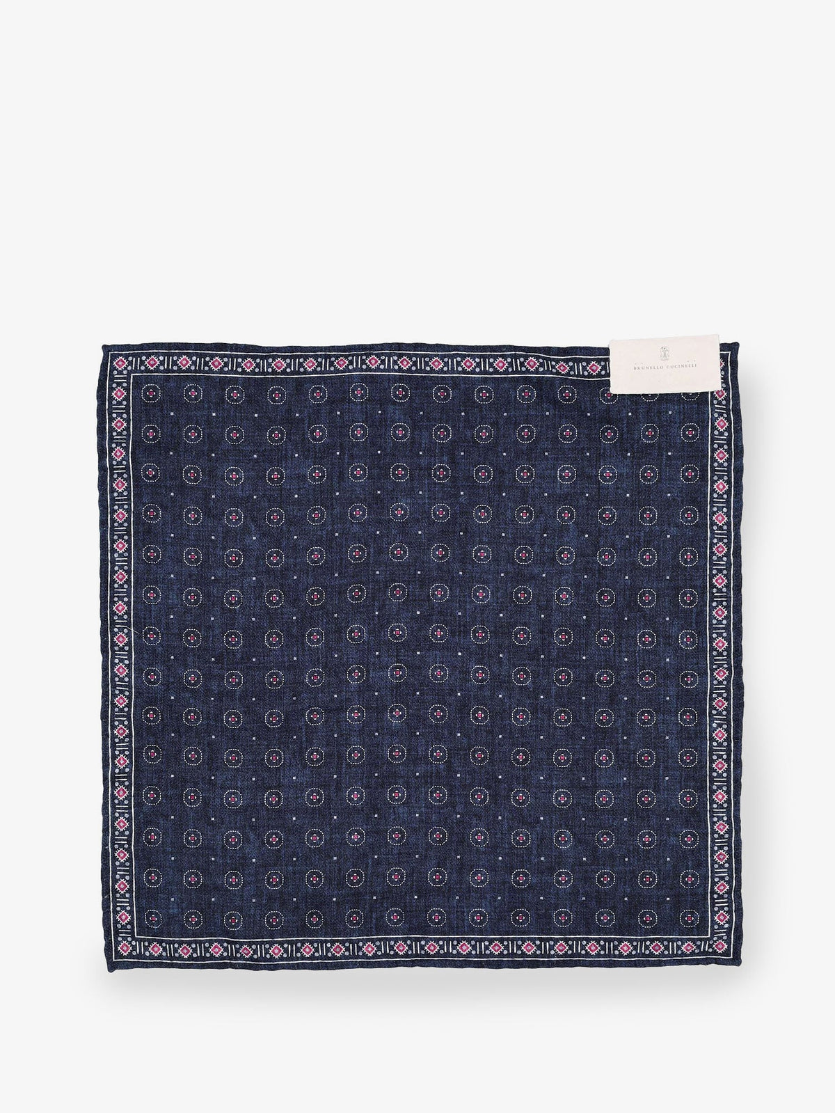 Brunello Cucinelli Silk pocket - Navyciliegia