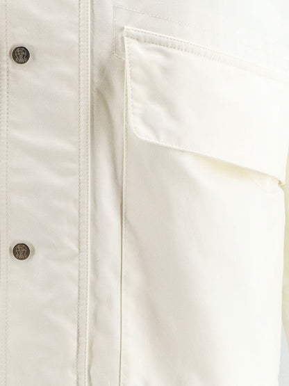 Brunello Cucinelli Cotton and nylon blend jacket - Off White Panama