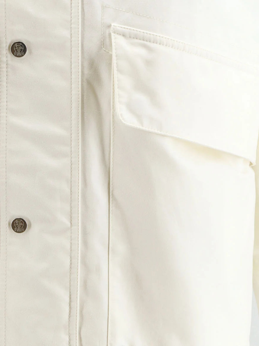 BRUNELLO CUCINELLI - Cotton and nylon blend jacket