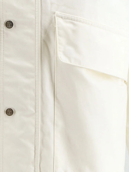 BRUNELLO CUCINELLI - Cotton and nylon blend jacket