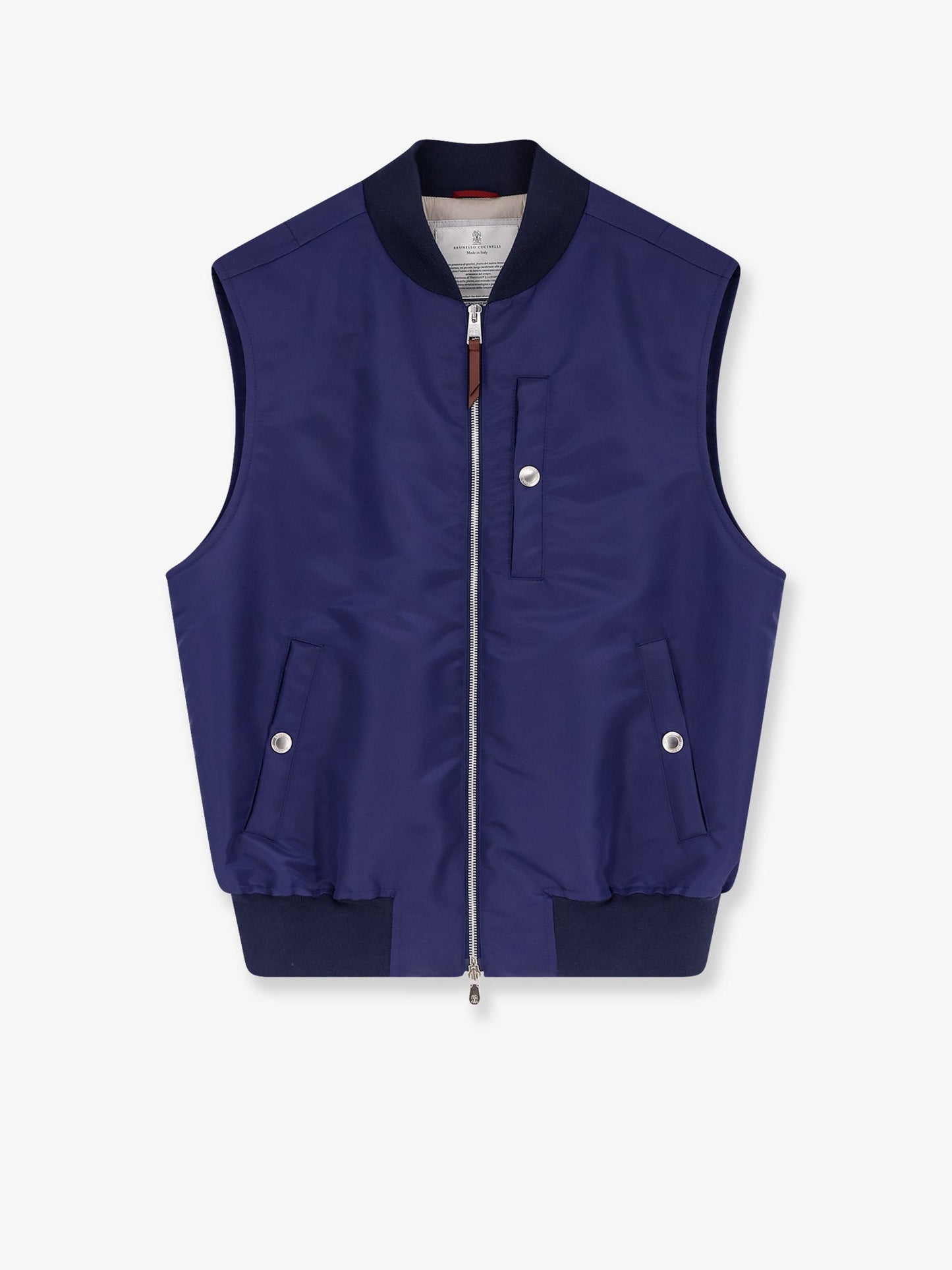 Brunello Cucinelli Water Repellent Nylon Sleeveless Jacket
