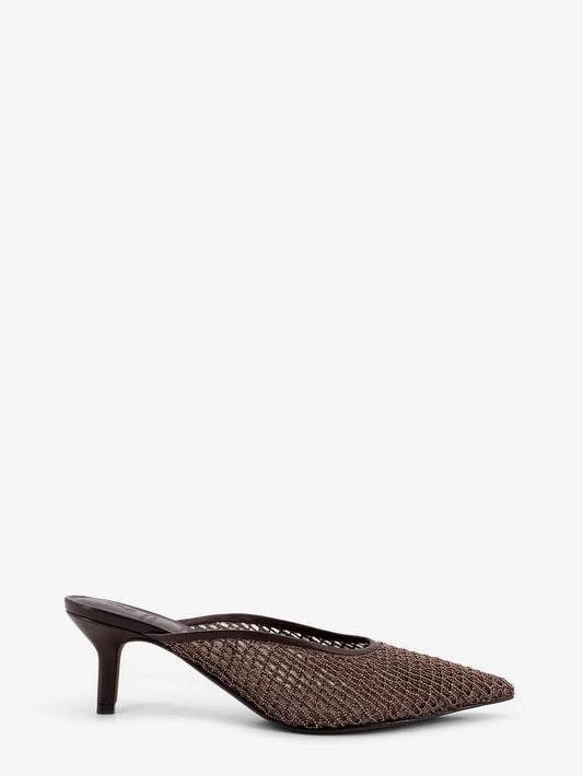 Brunello Cucinelli Leather Sandals With Monili Detail