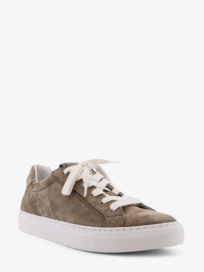 Brunello Cucinelli Suede Sneakers With Monili Detail