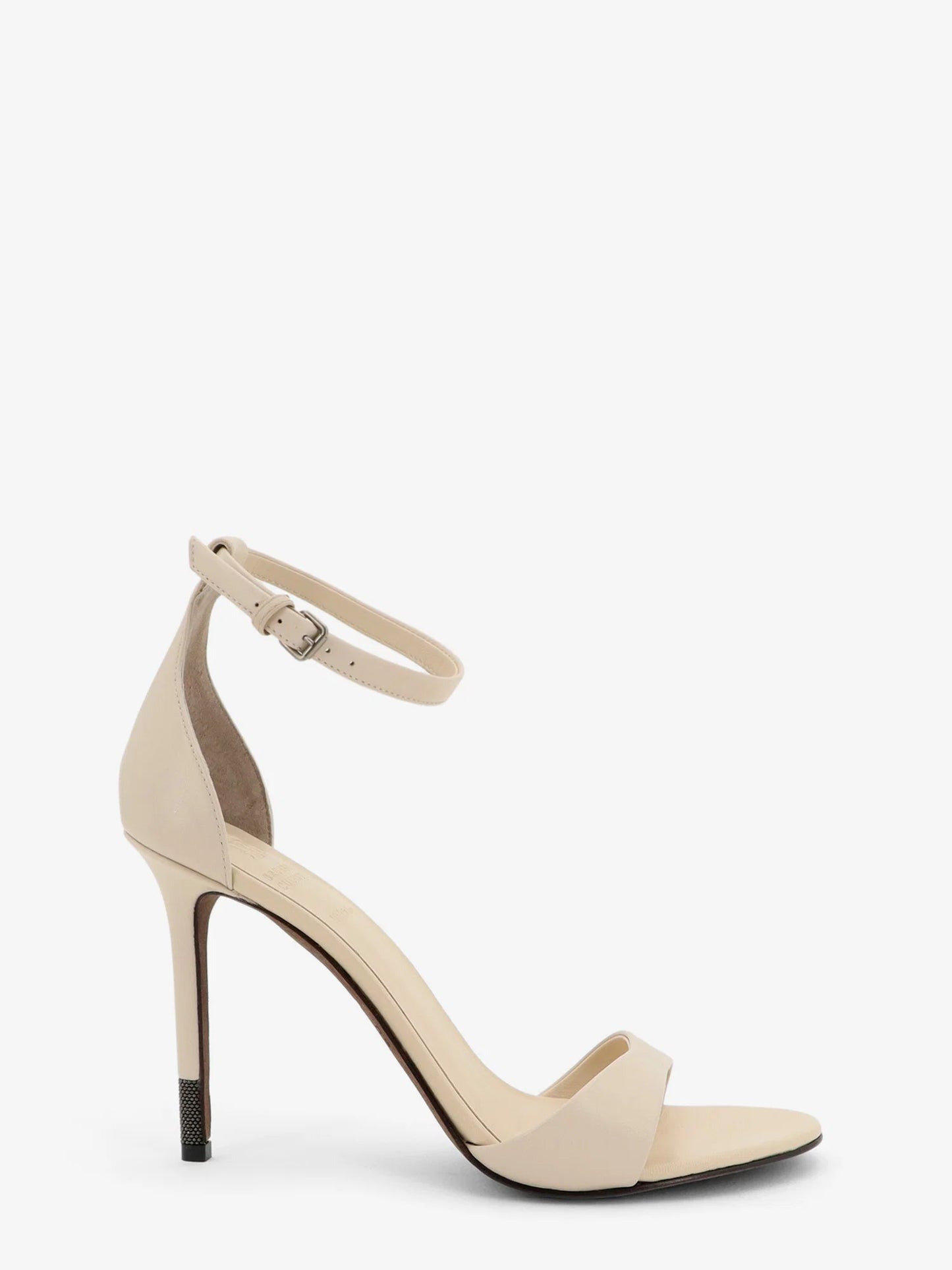 BRUNELLO CUCINELLI - Leather sandals with Monili detail