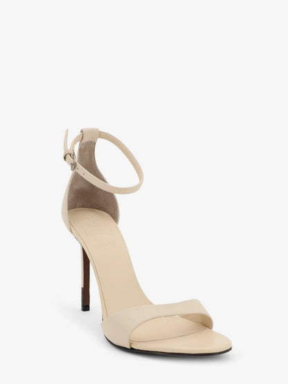 BRUNELLO CUCINELLI - Leather sandals with Monili detail