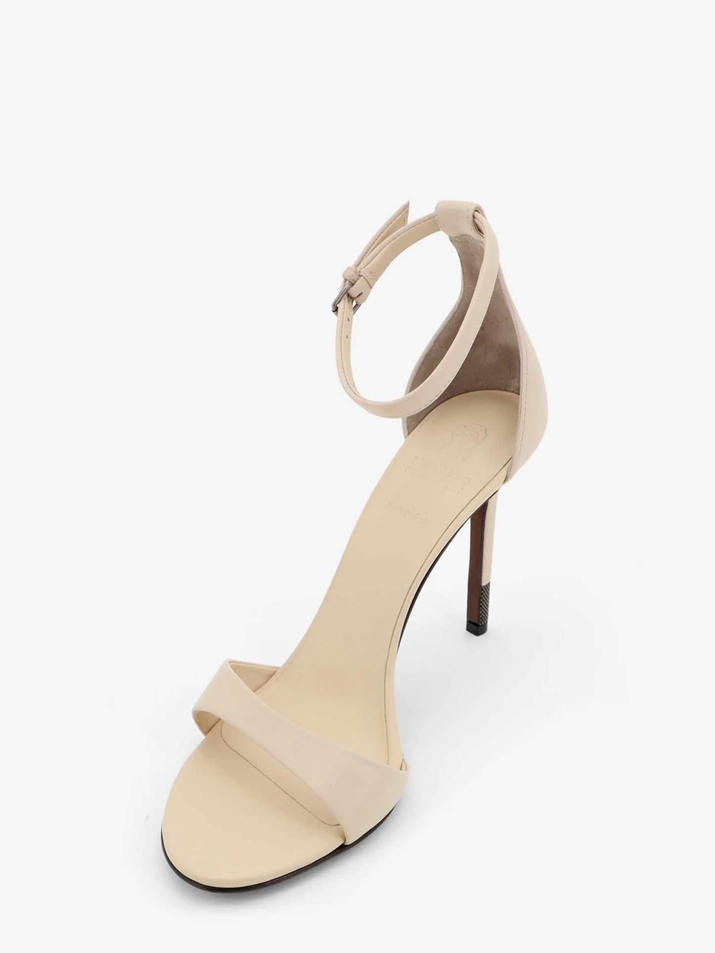 BRUNELLO CUCINELLI - Leather sandals with Monili detail