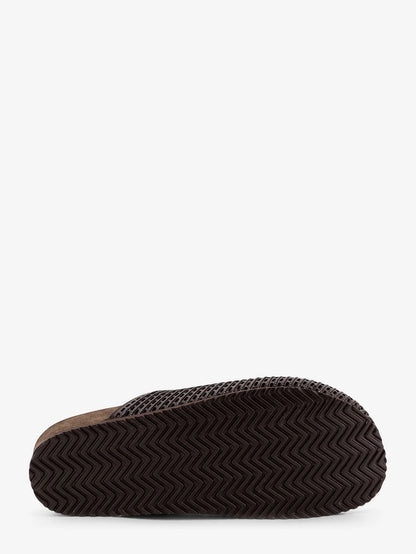 Brunello Cucinelli Leather Sandals With Precious Net Detail