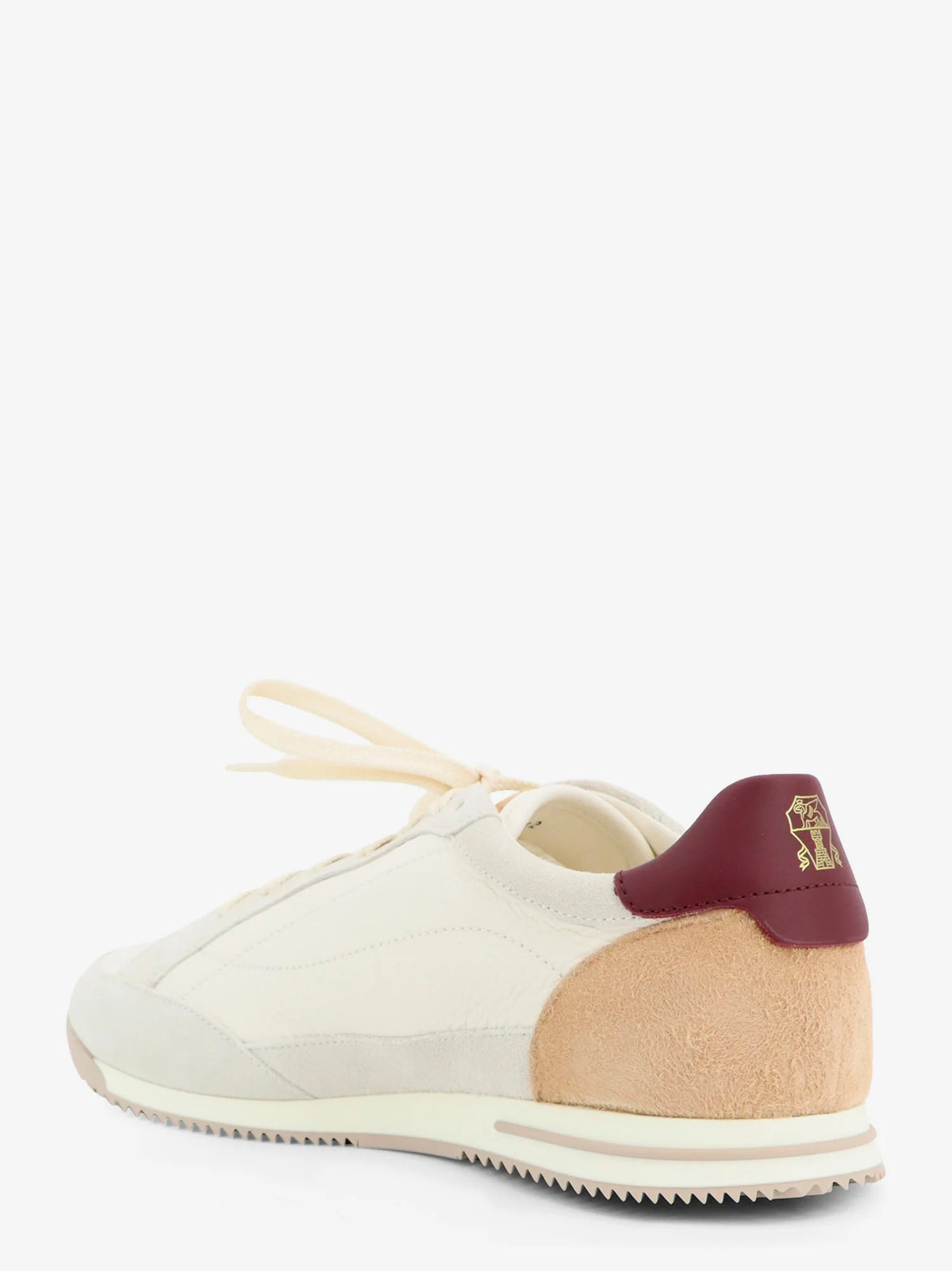 BRUNELLO CUCINELLI - Leather sneakers with suede inserts