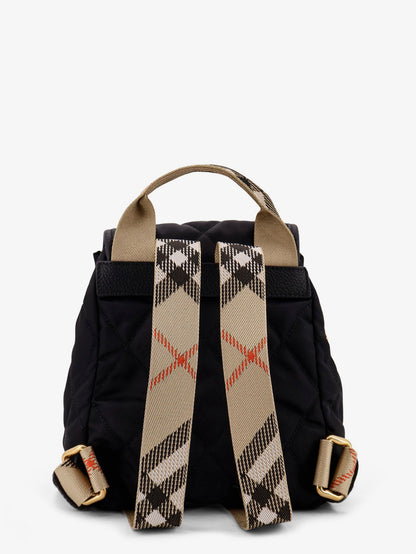 Burberry Mini Nylon Backpack With Leather Logo Patch