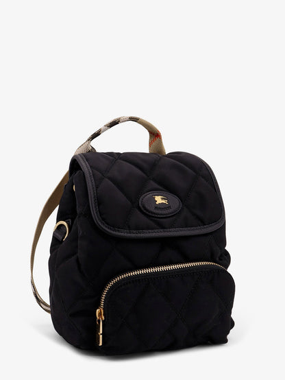 Burberry Mini Nylon Backpack With Leather Logo Patch