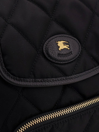 Burberry Mini Nylon Backpack With Leather Logo Patch