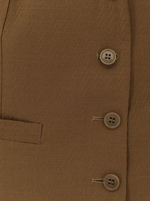 Burberry Warren wool and mohair vest - Hazelnut