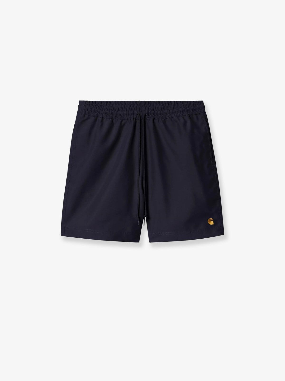 Carhartt WIP Nylon swim trunks with contrasting embroidered logo - Darknavygold