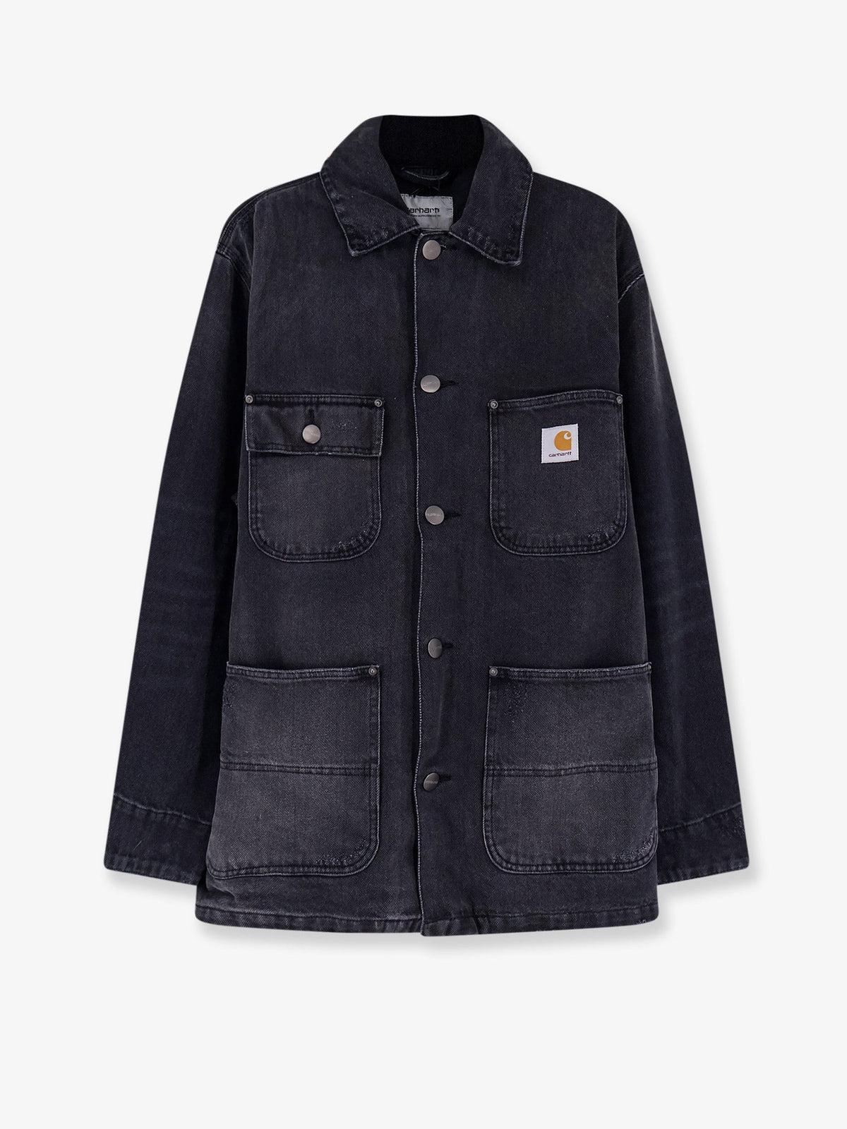 Carhartt WIP Aden black denim jacket - Black Grind Wash