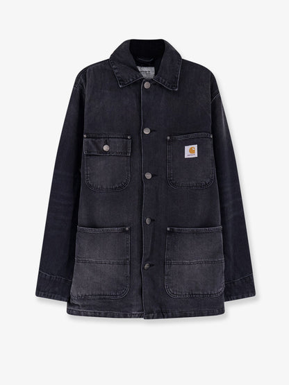 Carhartt WIP Aden black denim jacket - Black Grind Wash