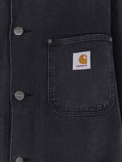 Carhartt WIP Aden black denim jacket - Black Grind Wash