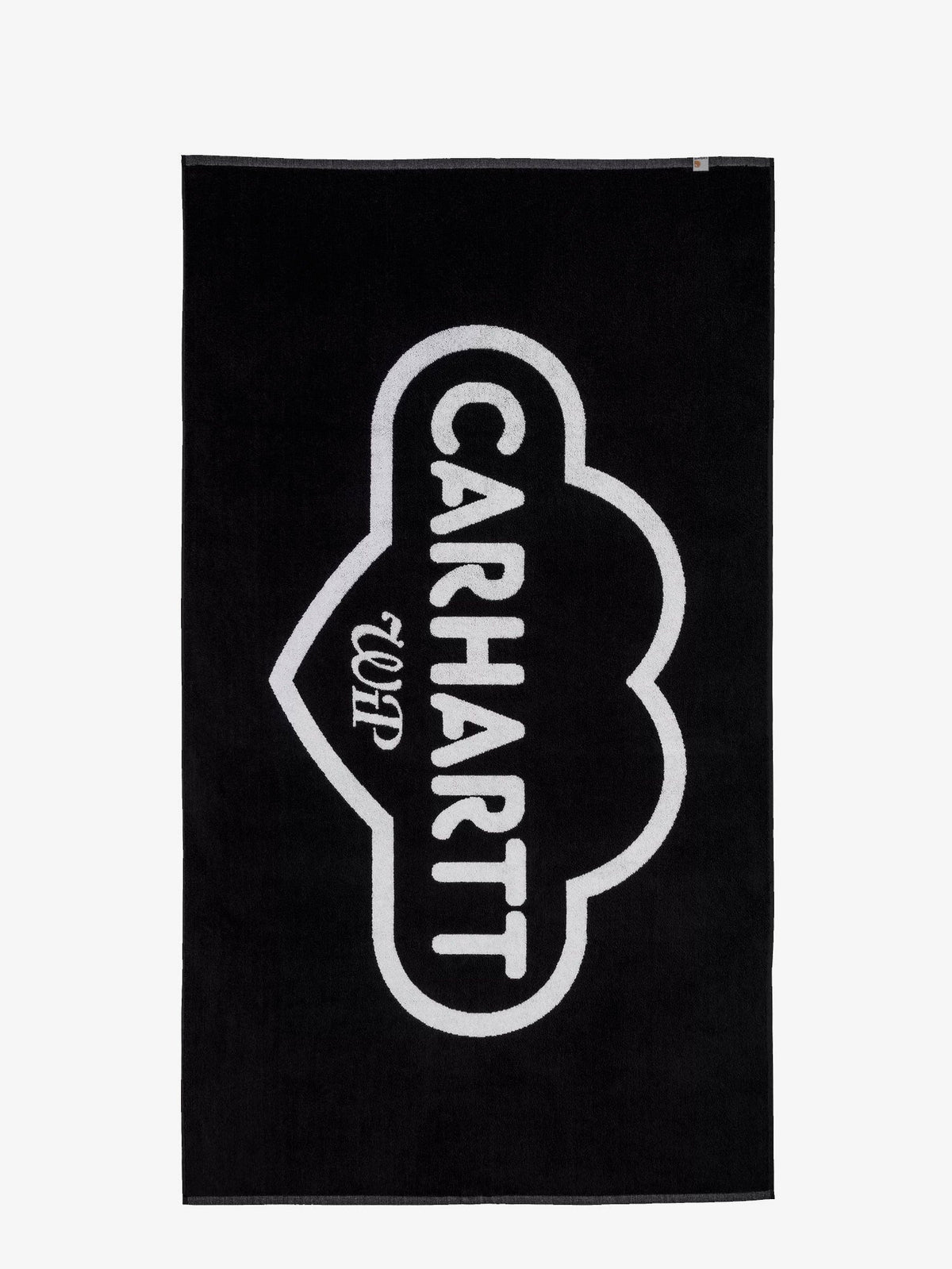 Carhartt WIP Cotton beach towel with front logo print - Blackwhite