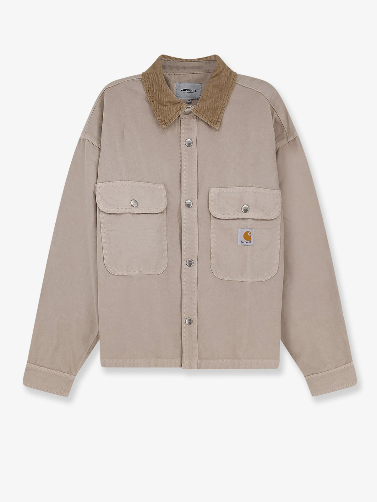 Carhartt WIP Prescott canvas jacket with front logo patch - String