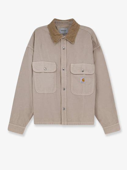 Carhartt WIP Prescott canvas jacket with front logo patch - String
