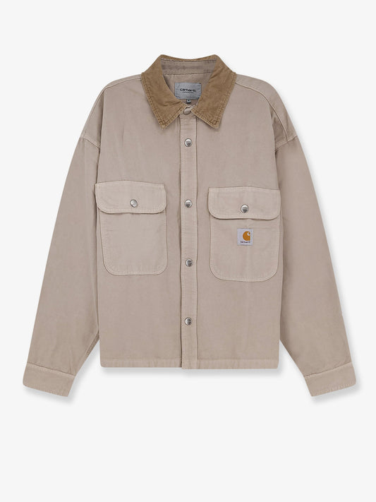 Carhartt WIP Prescott canvas jacket with front logo patch - String
