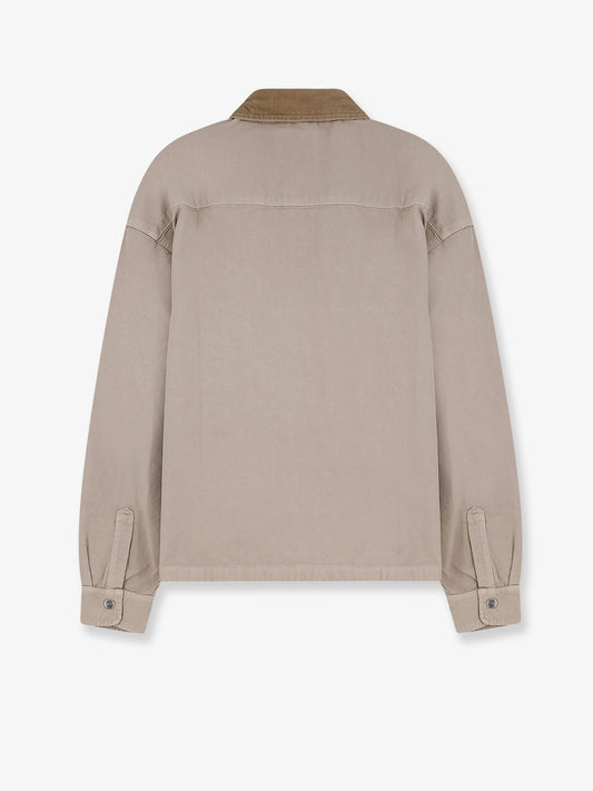 Carhartt WIP Prescott canvas jacket with front logo patch - String