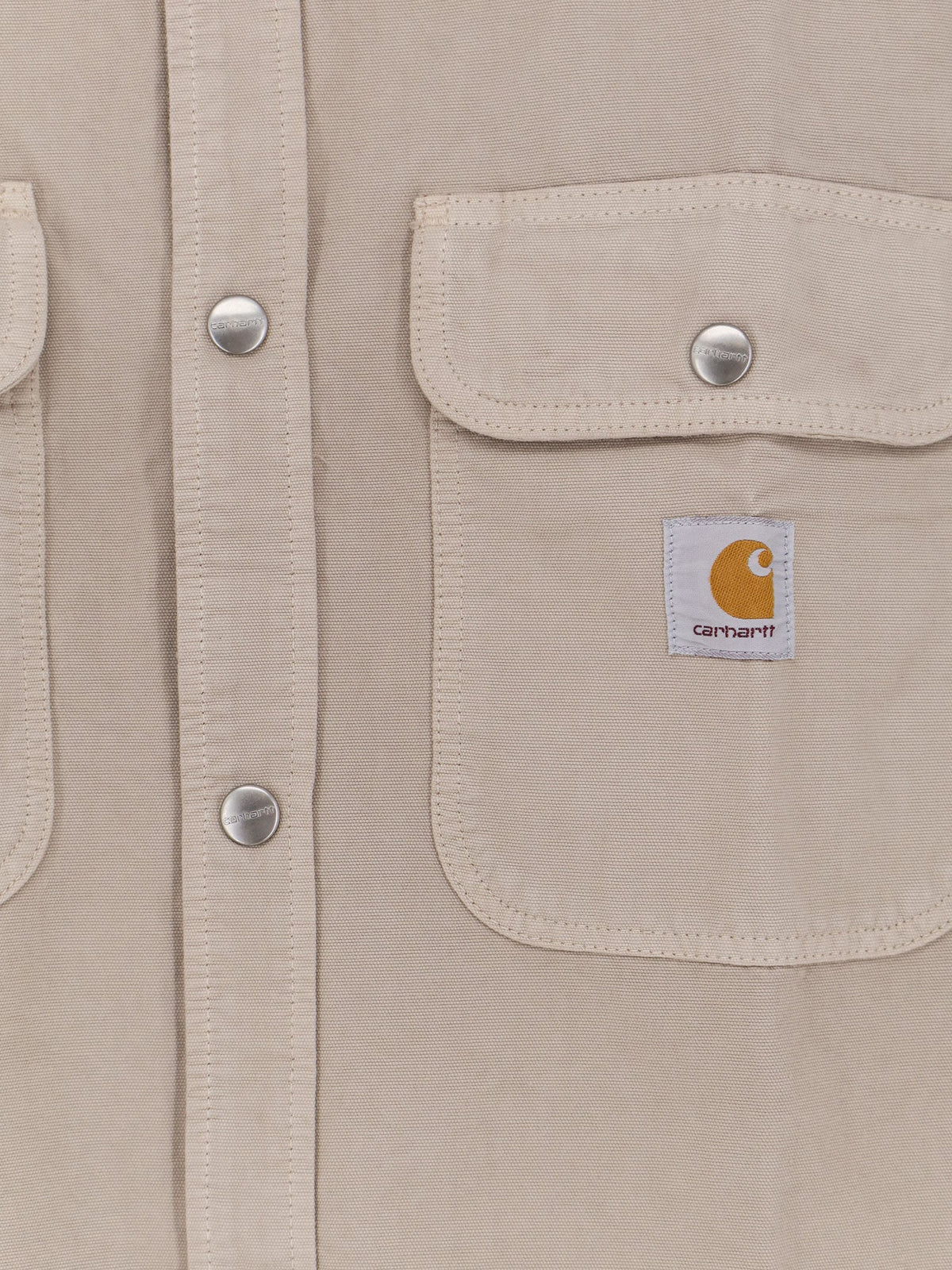 Carhartt WIP Prescott canvas jacket with front logo patch - String
